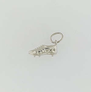 Gold smithing: Sterling Silver Football Boot Pendant / Charm