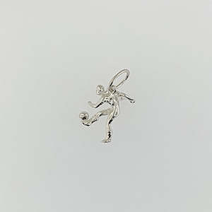 Gold smithing: Sterling Silver Football Player Pendant / Charm