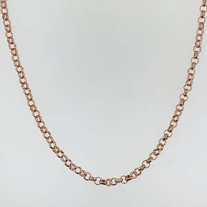 9ct Rose Gold Belcher Chain