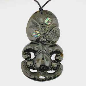 NZ Greenstone Tiki Pendant