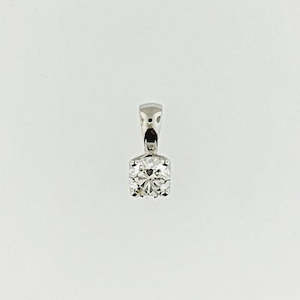 Lab Grown Diamond 9ct White Gold Pendant