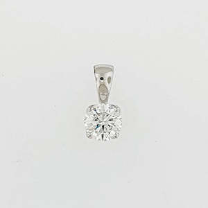 Lab Grown Diamond 9ct White Gold Pendant