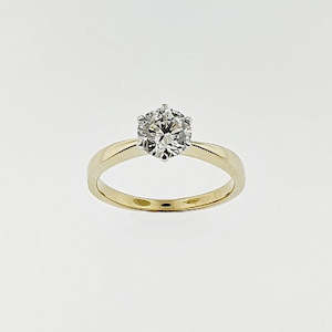 Gold smithing: Lab Grown Diamond 9ct Yellow and White Gold Ring