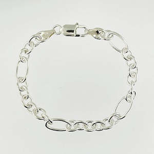 Sterling Silver Figaro Bracelet