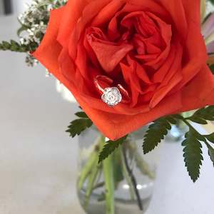 Sterling Silver Rose Ring