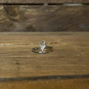 Sterling Silver Ginkgo Leaf Ring