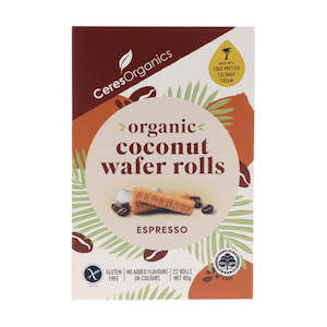 Ceres | Coconut Wafer Rolls - Espresso / 80g