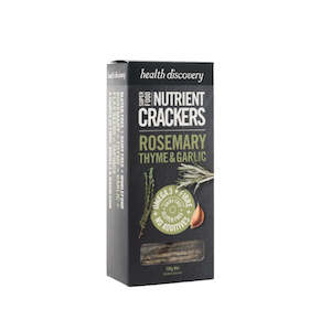 Crackers: Health Discovery | Nutrient Crackers - Rosemary, Thyme & Garlic / 150g