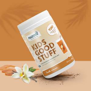 Superfoods Smoothie Powders: Nuzest - Kids Good Stuff - Vanilla Caramel / 225g