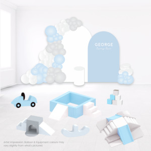 Toy: Boujee Party & Play Package - Blue, Grey & White