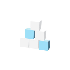 Add on: Stacking Blocks Blue & White