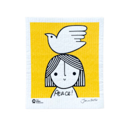 Swedish Dishcloth SPRUCE - Peace by Jane Foster