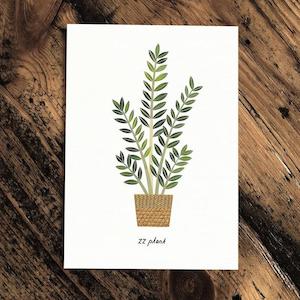 ZZ Plant - Greeting Card