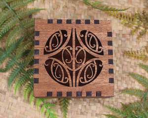 NZ Wood Small Square Decorative Box (AZ899)