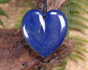 Lapis Lazuli Medium Heart Pendant (BA586)