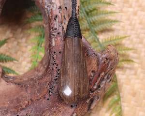 NZ Fossilised Wood Medium Roimata Pendant (BB117)