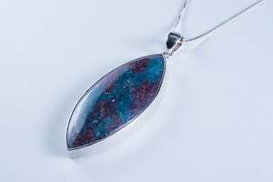 Jewellery: Ruby Kyanite Sterling Silver Pendant (S003)