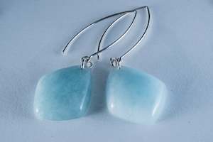 Aquamarine Sterling Silver Earrings (S239)