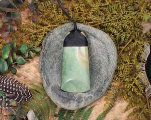 NZ Greenstone Large Toki Pendant (R327) Flower Jade Pounamu at SPECIAL PRICE