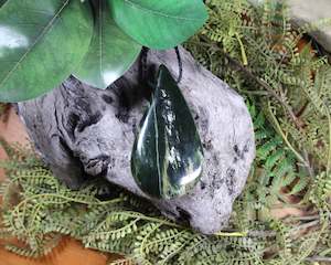 NZ Greenstone XXLarge Roimata (M051) Flower Jade Pounamu at SPECIAL PRICE