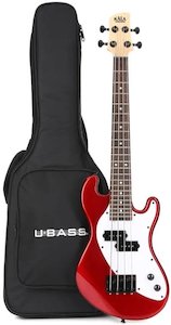 Kala Solid Body U-Bass Red