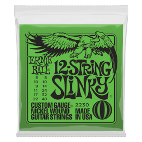 Ernie Ball 12 String Slinky Electric Guitar Strings 8-40