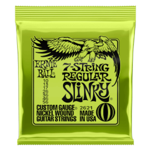 Ernie Ball 7 String Regular Slinky Electric Guitar Strings 10-56