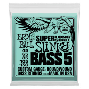 Ernie Ball Hybrid Slinky Super Long Scale 5 String Bass Guitar Strings