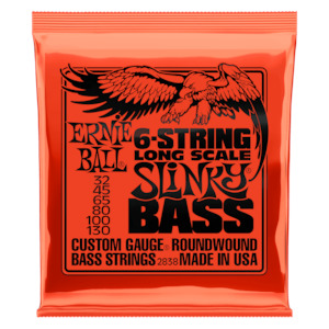 Ernie Ball Slinky Long Scale 6 String Bass Guitar Strings