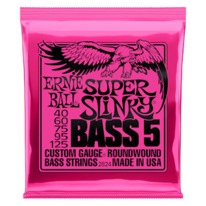 Ernie Ball Super Slinky 5 String Bass Guitar Strings 40-125