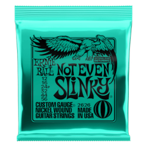 Ernie Ball Not Even Slinky Electric Guitar Strings 12-56