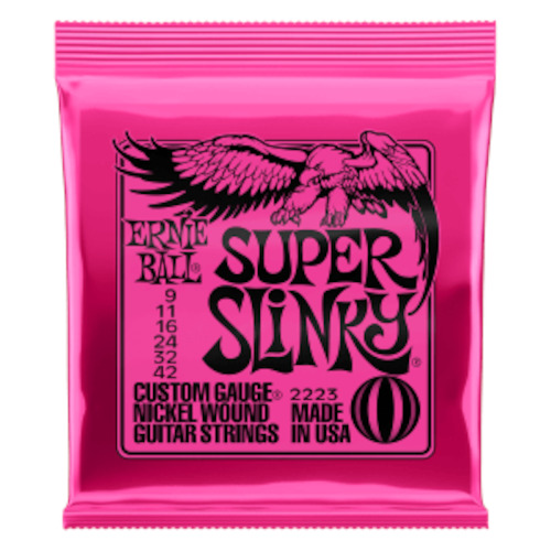 Ernie Ball Super Slinky Electric Guitar Strings 09-42