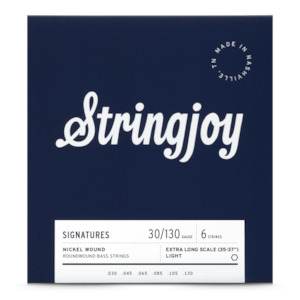 Stringjoy – (30-130) – 6 String Extra Long Scale Nickel Wound Bass Guitar Strings