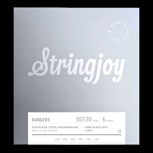 Stringjoy – (30-130) – 6 String Long Scale Stainless Steel Bass Guitar Strings