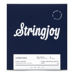 Stringjoy – (45-105) – 4 String Extra Long Scale Nickel Wound Bass Guitar Strings