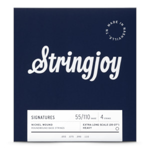 Stringjoy – (55-110) – 4 String Extra Long Scale Nickel Wound Bass Guitar Strings