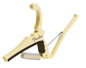 Fender x Kyser Quick-Change Electric Guitar Capo – Olympic White