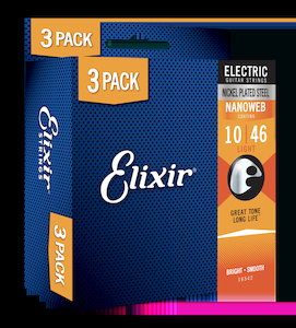 Elixir Nanoweb Electric 10-46 Promo Pack