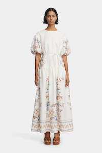 HANSEN AND GRETEL Michelle Linen Dress | Hawaiian Tablecloth