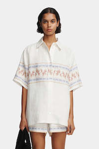 HANSEN AND GRETEL Lou Linen Shirt | Hawaiian Tablecloth