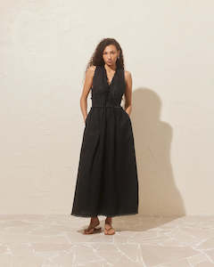 RUBY Benny Tie Dress | Black