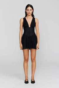 OWNLEY Martha Mini Dress | Black