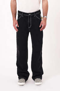 Men S Bottoms: A5 Baggy Lance | Washed Black