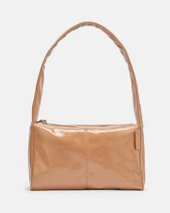 Luca Shoulder Bag | Milk Tea Glossy Crinkle