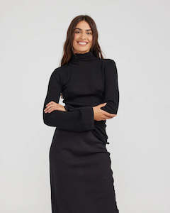 Charlie Holiday: Flora Knit Top | Black