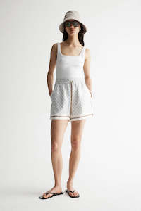 ELKA COLLECTIVE Lumi Short | Monogram Print