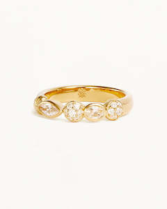 Magic Of Eye Crystal Ring | Gold