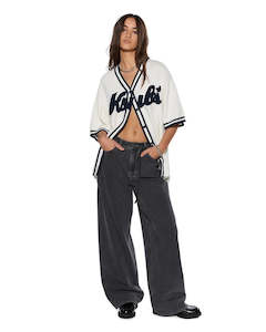 Womens Ksubi: KSUBI Baseball Knit | Off White