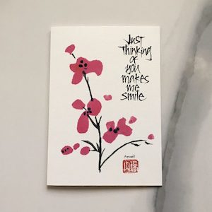 Just Thinking of You Makes Me Smile Greeting-Card