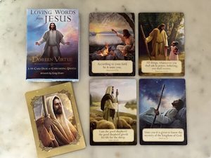 Loving words from Jesus Oracle Cards Doreen Virtue (Originals, rare)